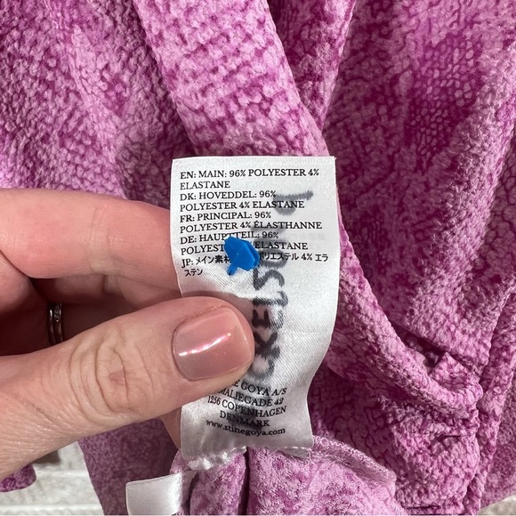 Stine Goya Aida Clem Snake-Print Dress Long Sleeve Small - Picture 6 of 8